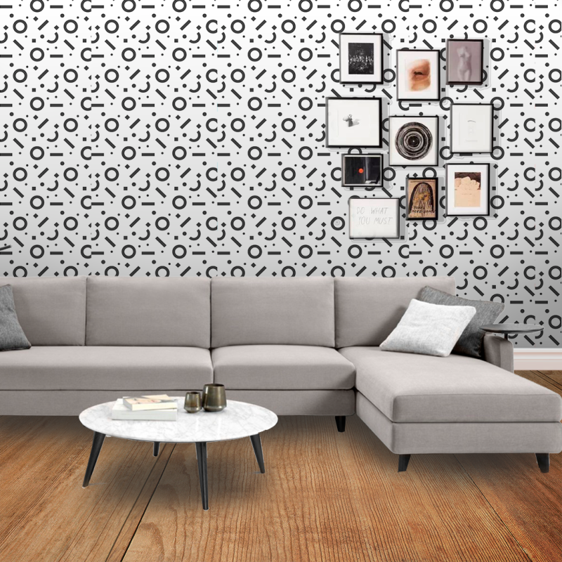 Black and white geometric wallpaper