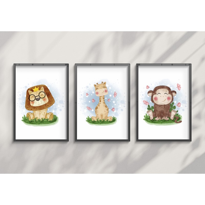 Foglio decorativo per bambini Safari Enchanted