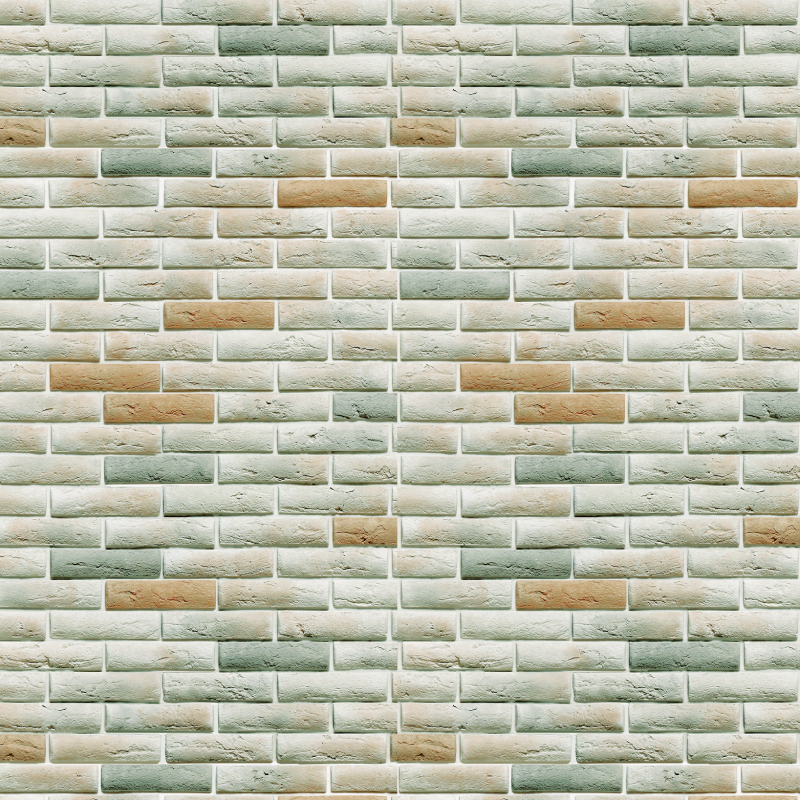Cold Tones Brick Wallpaper