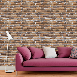 Papel Pintado Ladrillo Cálido