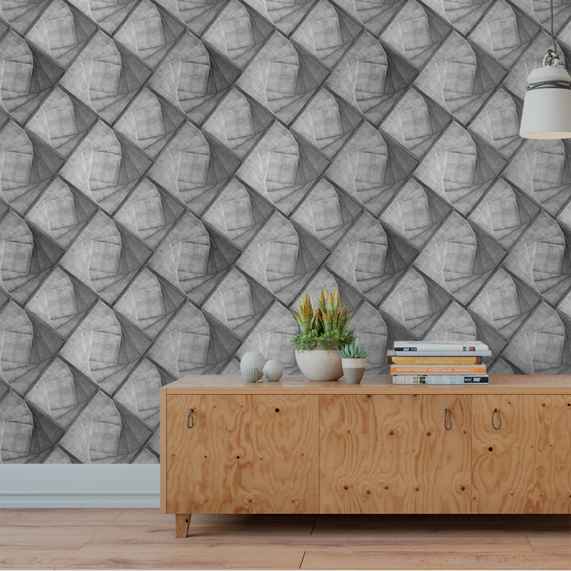 Geometrische Holz Tapete