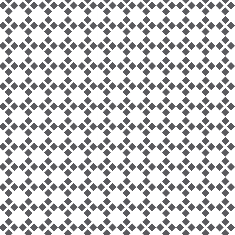 Geometric Diamond Black and White Wallpaper
