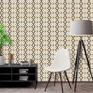 Geometric Diamond Brown...