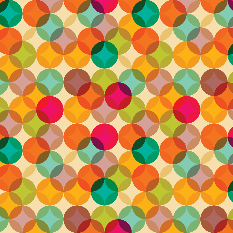 Papier Peint Géométrique Multicolore