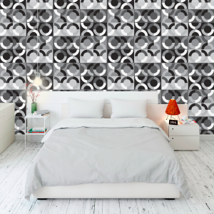 Geometric Circles Black and...