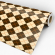 Geometric Diamond Brown Wallpaper