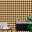 Geometric Diamond Brown Wallpaper