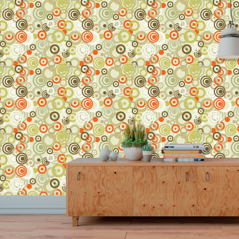 Geometric Colorful Circles Wallpaper