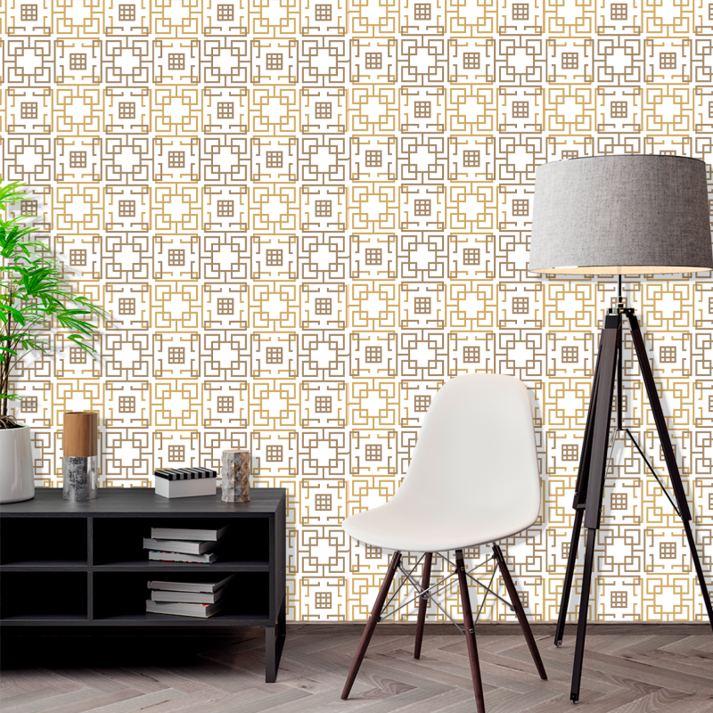 Brown Geometric Wallpaper