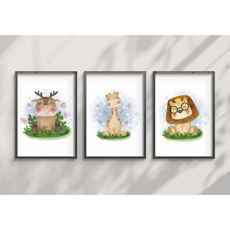 Feuille décorative Safari pour enfants