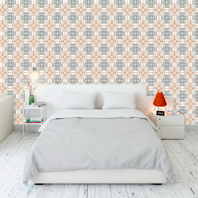 Asian Geometric Wallpaper
