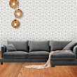 Geometric Circles Green and Grey Wallpaper