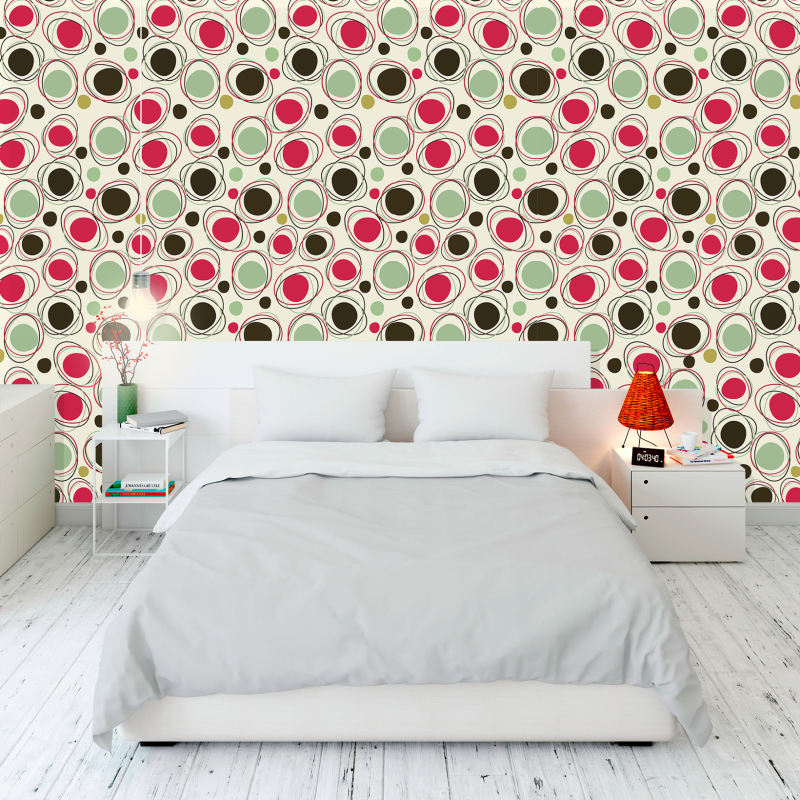 Geometric Colorful Circles Wallpaper