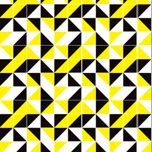Yellow and Black Geometric...