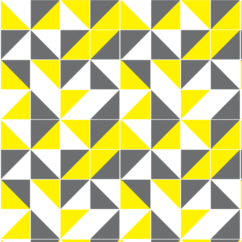 Papel Pintado Geométrico Amarillo Y Gris
