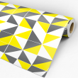 Yellow and Gray Geometric Wallpaper