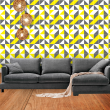 Papel Pintado Geométrico Amarillo Y Gris