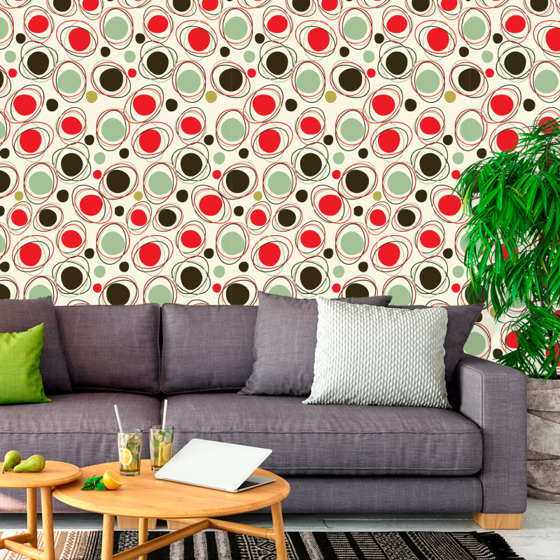 copy of Geometric Colorful Circles Wallpaper