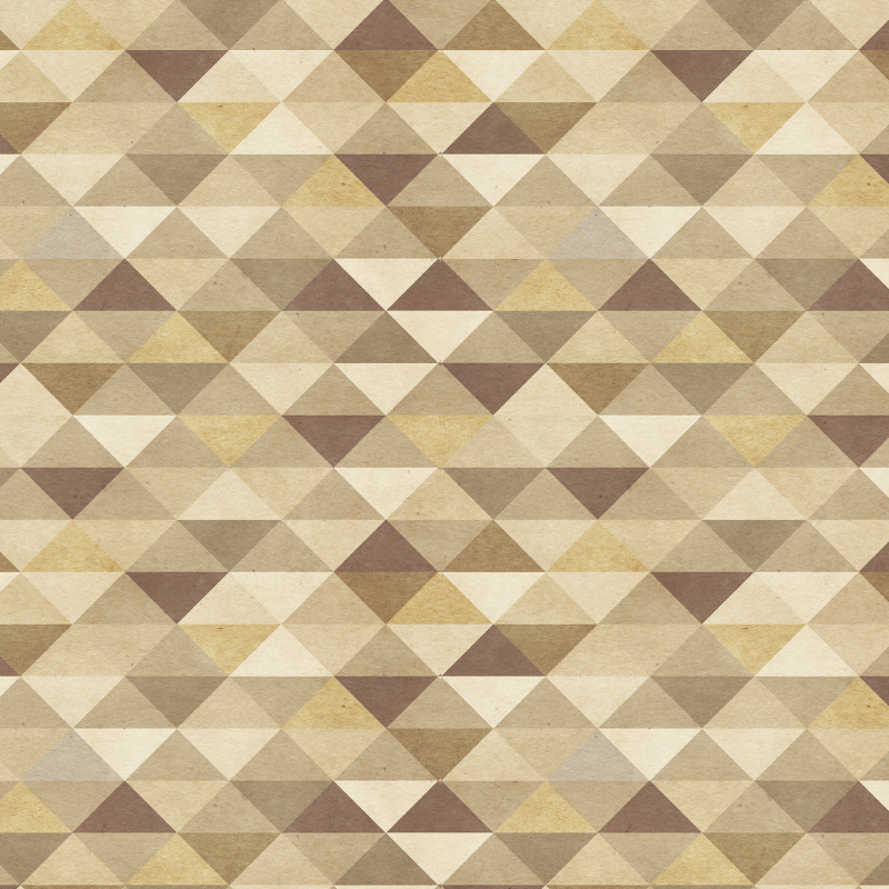Geometric Triangle Brown Wallpaper