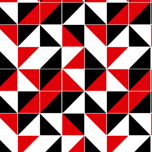 Red and Black Geometric...