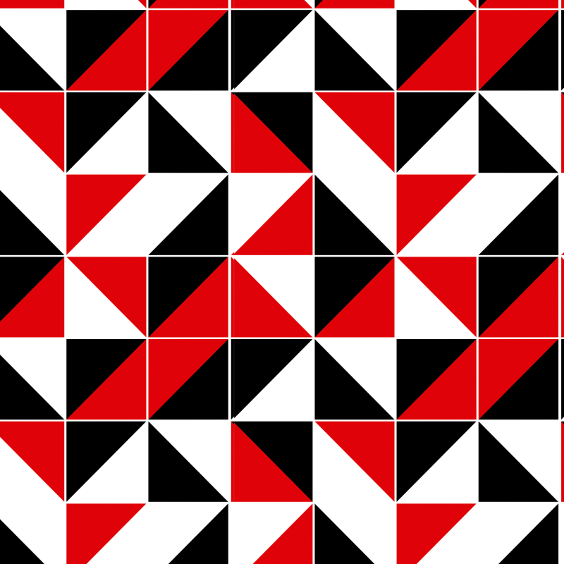 Papel Pintado Geométrico Rojo Y Negro