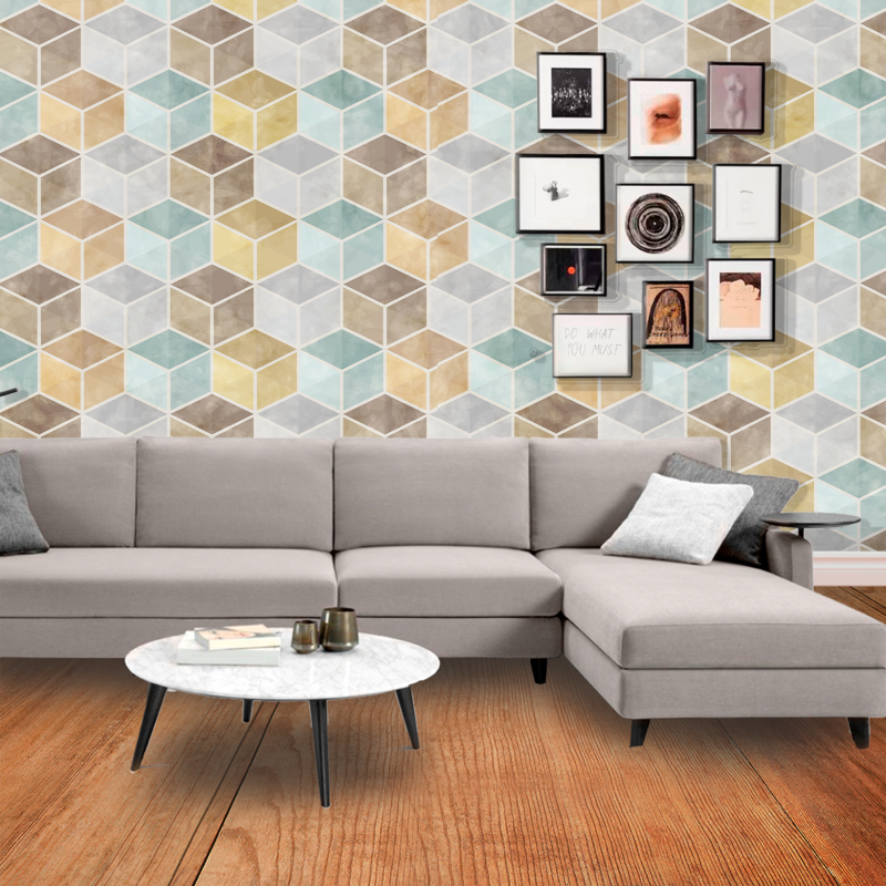 Geometric Cubes Wallpaper