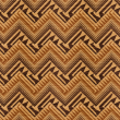 Geometric Zig Zag Brown Wallpaper