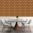 Geometric Zig Zag Brown Wallpaper