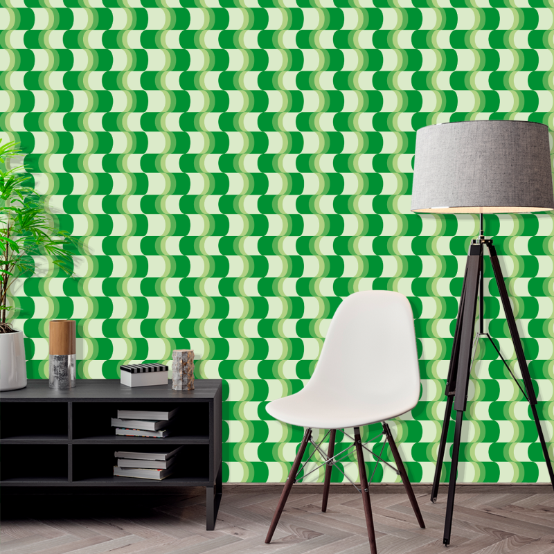 Green Geometric Wallpaper