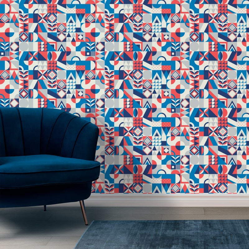 Geometric Trivial Color Wallpaper