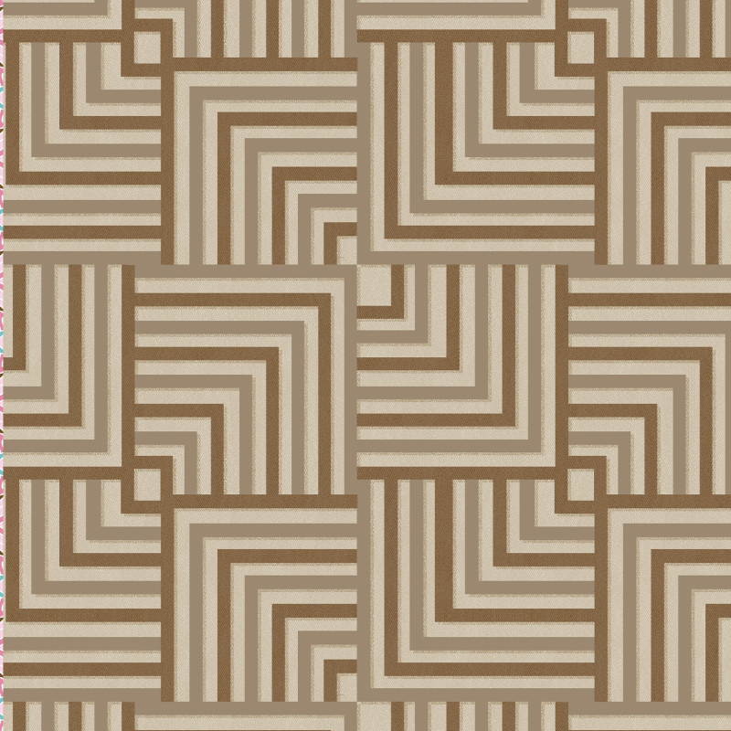 Vintage Coffee Geometric Wallpaper