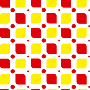 Red and Yellow Geometric...