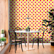 Red and Yellow Geometric Wallpaper