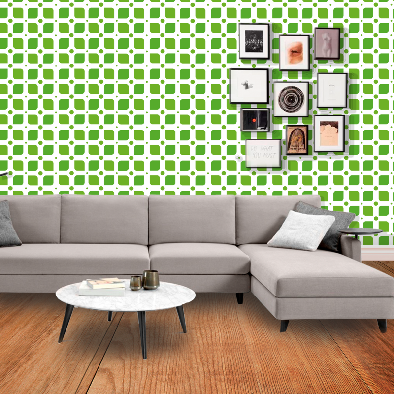 Green Geometric Wallpaper
