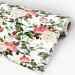 Papier peint floral roses