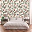 Papier peint floral roses