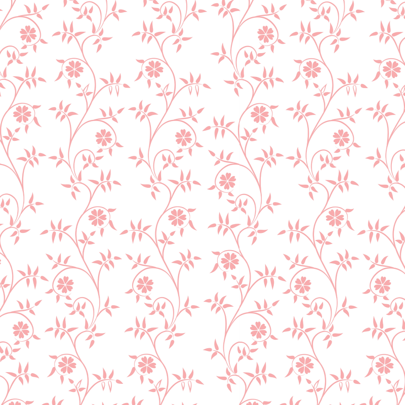 Floral Minimalist Pink Wallpaper