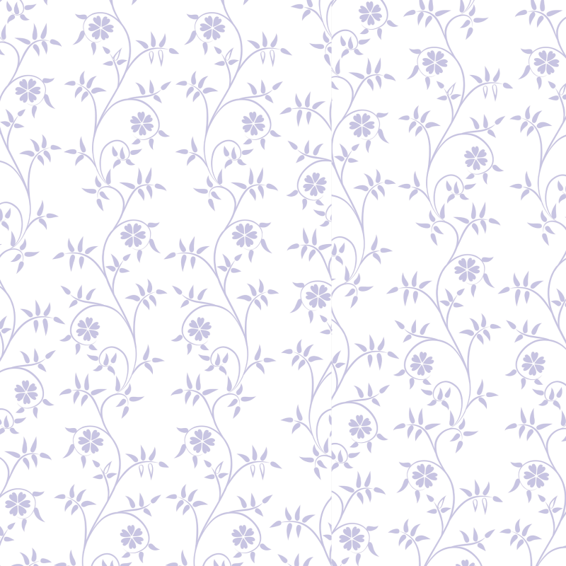 Papier peint floral minimaliste lilas