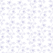 Minimalist Lilac Floral Wallpaper