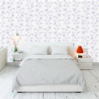 Minimalist Lilac Floral Wallpaper