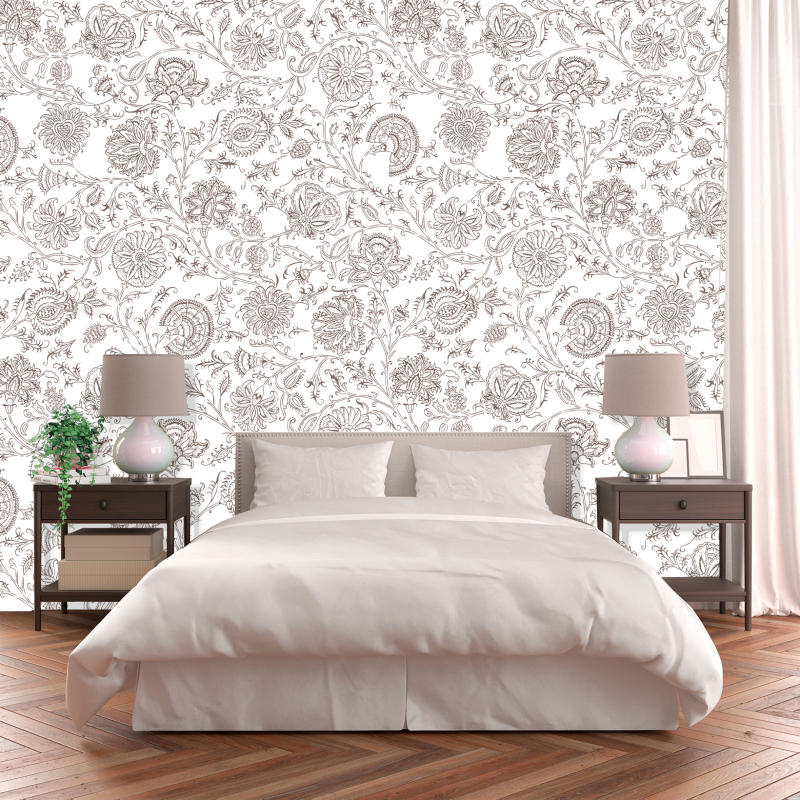 Victorian Floral Wallpaper