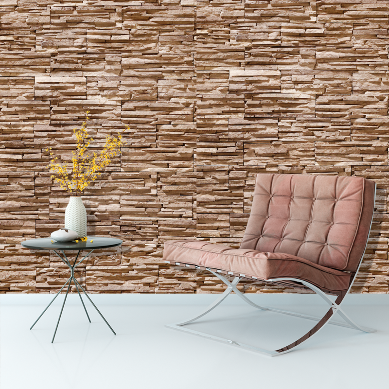 Light Crushed Stone Wallpaper