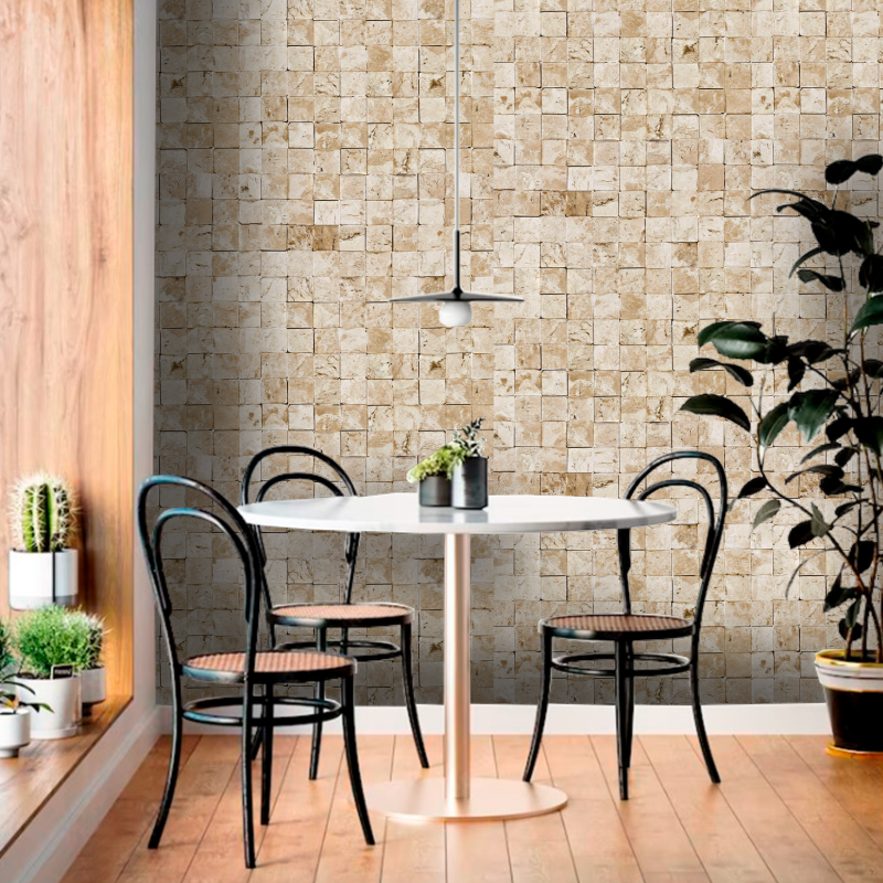 Stone Checkered  Wallpaper