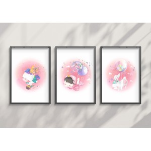 Lámina Decorativa sueño pastel