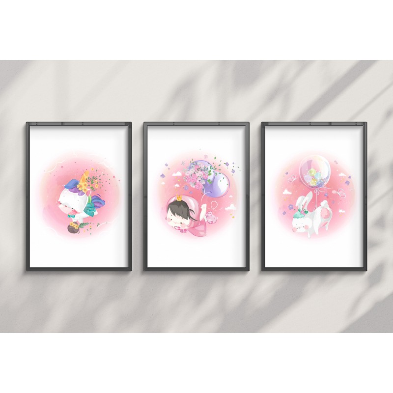 Lámina Decorativa sueño pastel