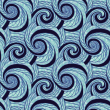 Papier Peint Texturé Vagues Bleues