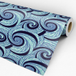 Blue Wave Texture Wallpaper