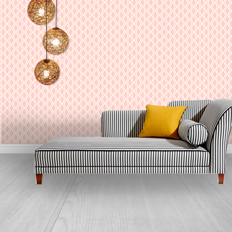 Victorian Abstract Pink Wallpaper