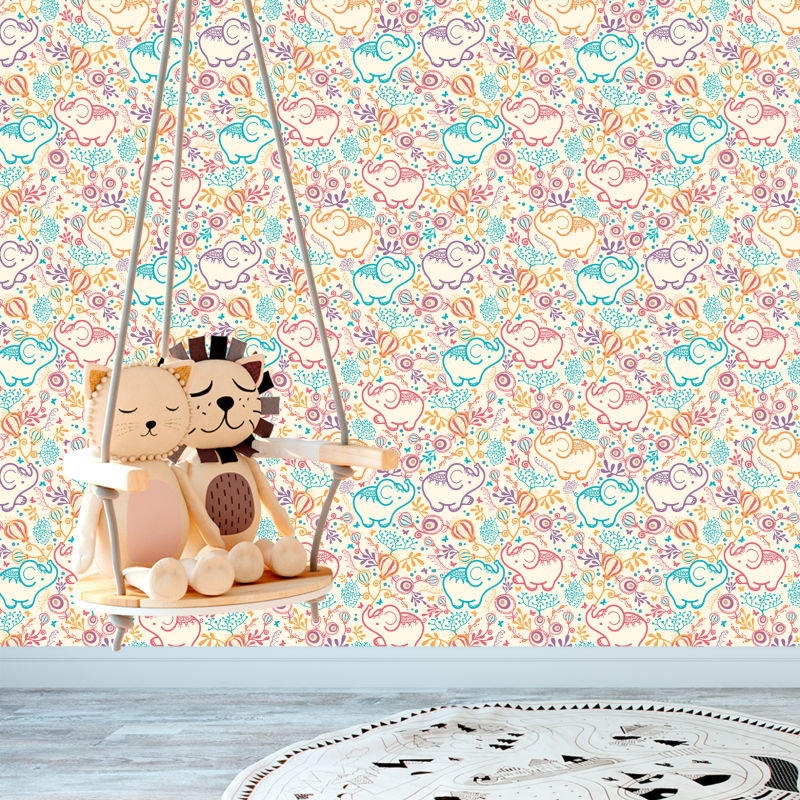 Colorful Elephant Animal Wallpaper