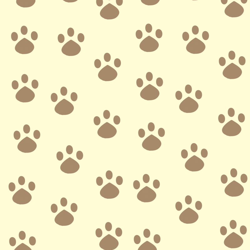 Animal Pawprints Brown Wallpaper